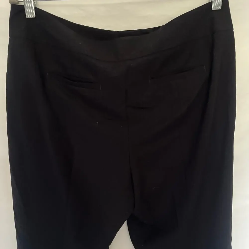 Talbots Heritage Crop Dress Womens Pants 10 Preppy Quiet Luxury Corpcore Black - Picture 6 of 10